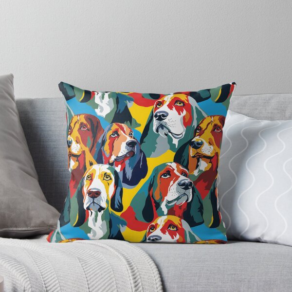Artikelvorschau, Basset Hound im Tarnmuster entworfen und verkauft von forget45studio.