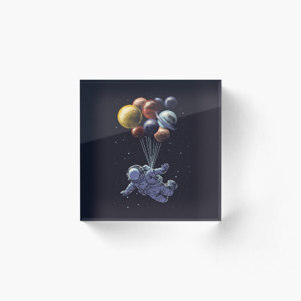Space Travel Acrylic Block