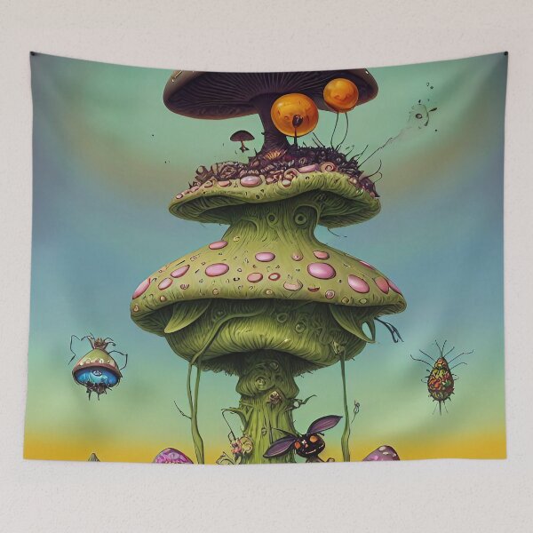 Item preview, mushroom house, kids, fun, childish, cheerful, cartoon, children, colorful designed and sold by Cyber Kids.