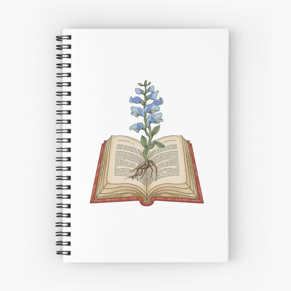 Item preview, Flowers Growing From Book | A beautiful Light blue Antirrhinum majus with roots | Little Blue Flowers S designed and sold by CircinusStore.