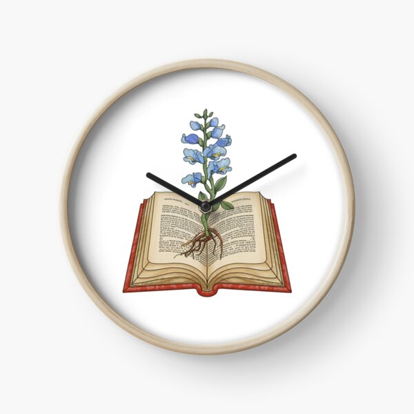 Item preview, Flowers Growing From Book | A beautiful Light blue Antirrhinum majus with roots | Little Blue Flowers S designed and sold by CircinusStore.