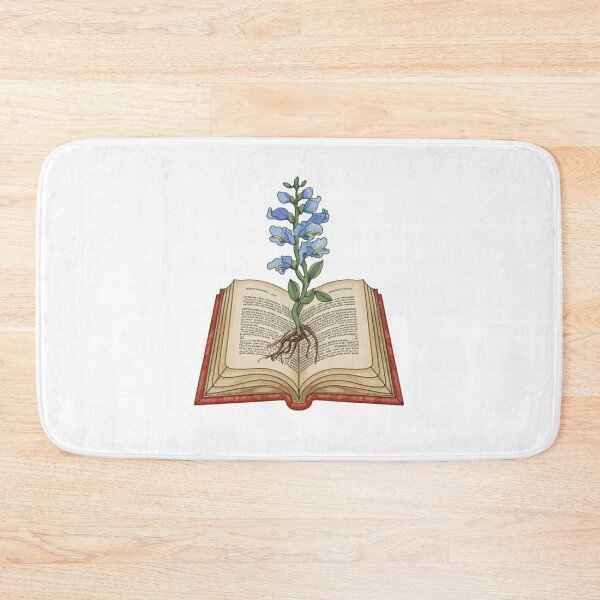 Item preview, Flowers Growing From Book | A beautiful Light blue Antirrhinum majus with roots | Little Blue Flowers S designed and sold by CircinusStore.