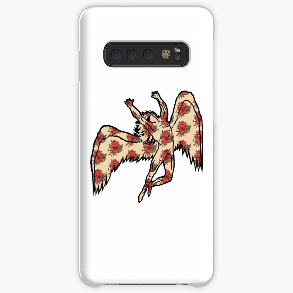 Led Zeppelin Angel With Roses Case Skin For Samsung Galaxy By Sharmccauley Redbubble