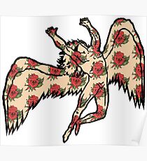 Led Zeppelin Angel with Roses Poster
