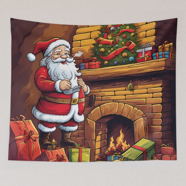 Item preview, “Christmas Joy: Santa Claus and his presents” designed and sold by Art-Vortex-fr.