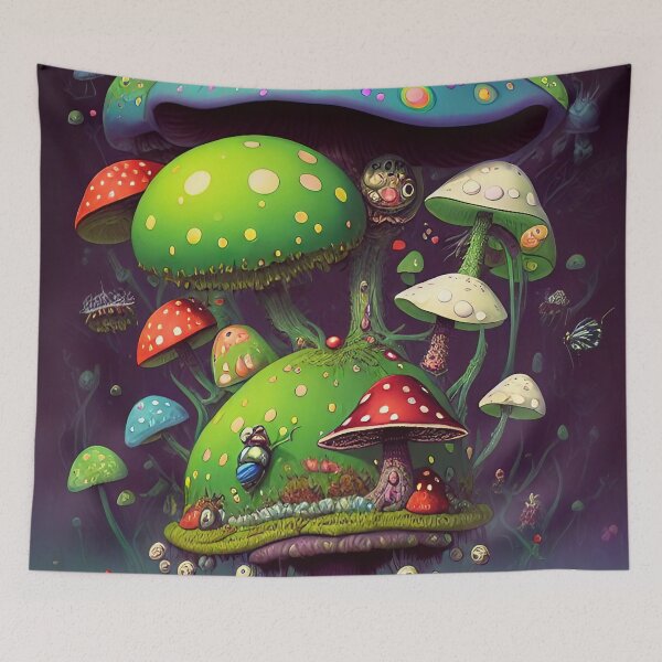 Item preview, mushroom house, kids, fun, childish, cheerful, cartoon, children, colorful designed and sold by Cyber Kids.