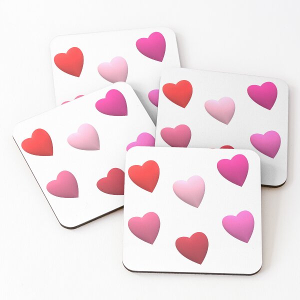 Item preview, Pastel Pink Red Hearts designed and sold by Bojana92.