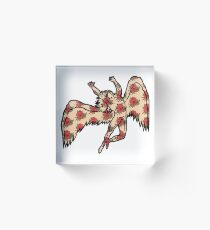 Led Zeppelin Angel with Roses Acrylic Block