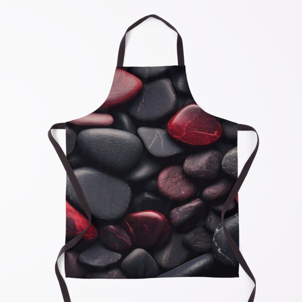 Item preview, Natural Stones Texture - Realistic Black and Red Rock Pattern T-Shirt designed and sold by FotoLibreStudio.