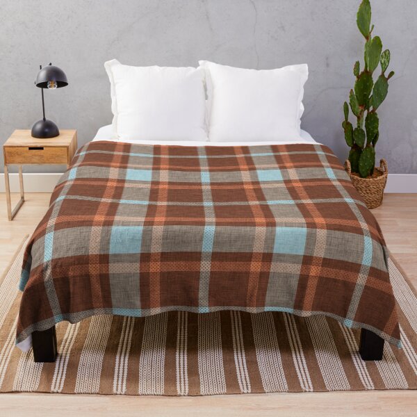 Item preview, Apricity Plaid Cozy Chocolate Brown designed and sold by susycosta.