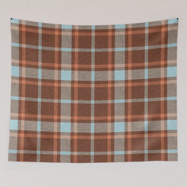 Item preview, Apricity Plaid Cozy Chocolate Brown designed and sold by susycosta.