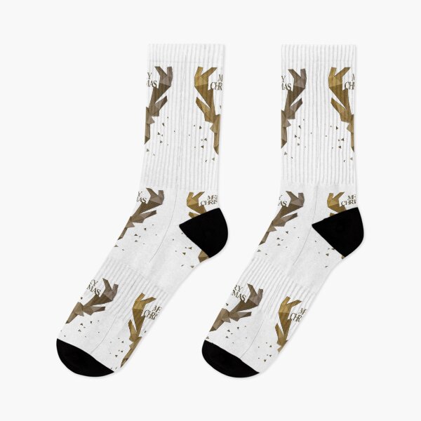 Item preview, Golden Reindeer: Christmas Magic of Geometric Shapes designed and sold by EazyPeakStore.