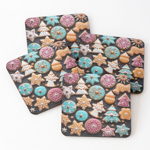Item preview, Brightly Colored Christmas Cookies designed and sold by dcrc.