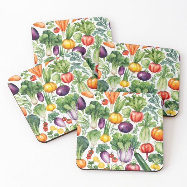 Item preview, Copy of vegetables watercolor pattern designed and sold by shokA Design.