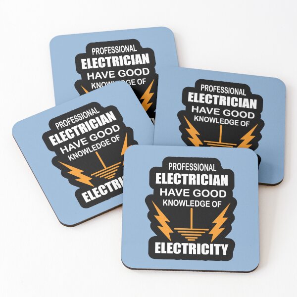 Item preview, Professional Electrician Stickers and  T-shirts for Electricians designed and sold by Science Engineering Gifts.