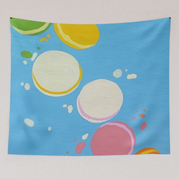 Item preview, Sweet Macaroons Home Decor Original Art Print designed and sold by Michaela Cernejova.