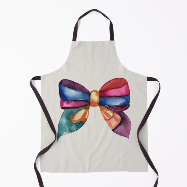 Item preview, AP267-2 Colorful Watercolor Ribbon Bow designed and sold by DuckyRubin.