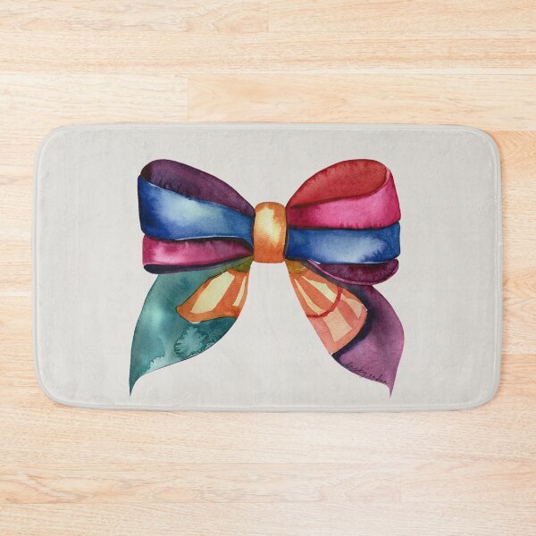 Item preview, AP267-2 Colorful Watercolor Ribbon Bow designed and sold by DuckyRubin.