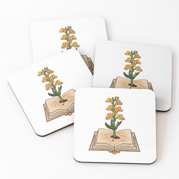 Item preview, Flowers Growing From Book | A beautiful light yellow  Antirrhinum majus designed and sold by CircinusStore.