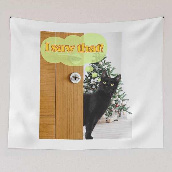 Item preview, I saw that! Cat. Jesus saw that not. designed and sold by Cerulean-Shop.
