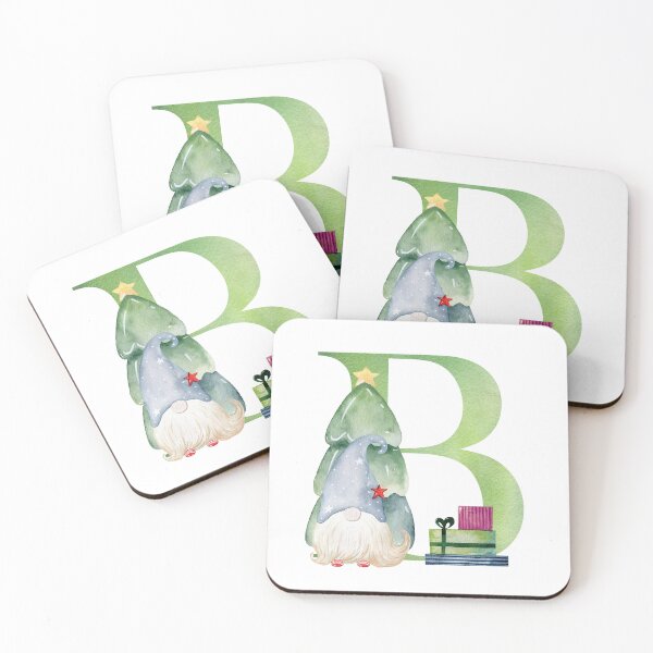 Item preview, Watercolor christmas letter B designed and sold by tapilipa.