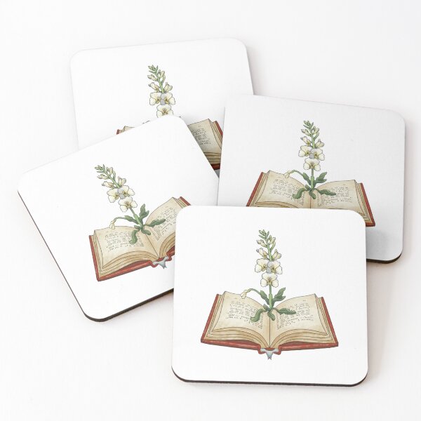 Item preview, Flowers Growing From Book | A beautiful white Antirrhinum majus designed and sold by CircinusStore.
