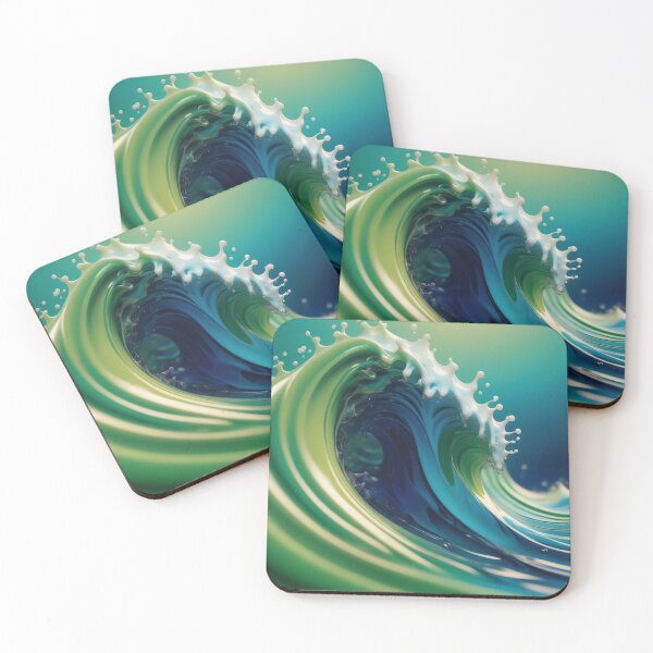 Item preview, Abstract Background Liquids Wave - Green-Blue - Edition 4 designed and sold by CharlieDesings.