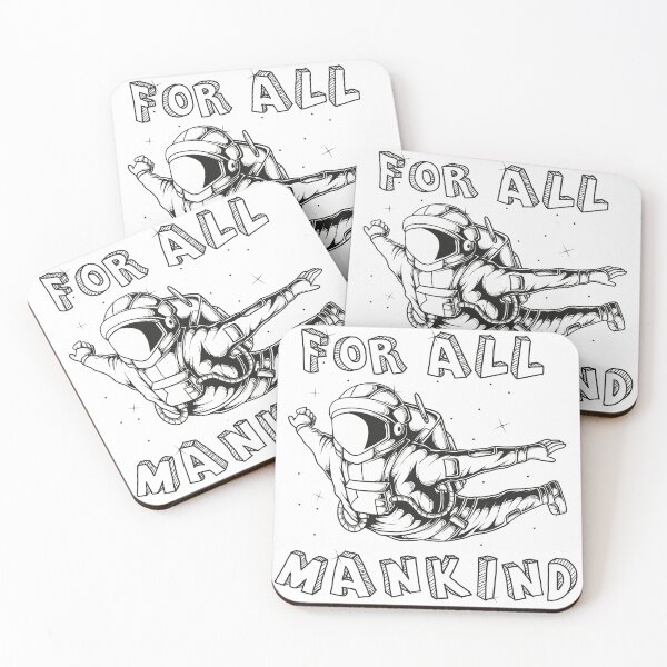 Item preview, For all mankind sketched Astronaut  designed and sold by DragonflyLP.