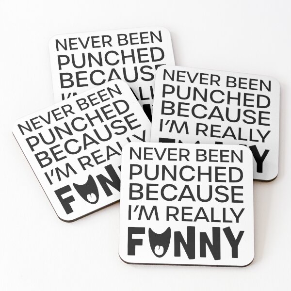 Item preview, Never Been Punched, Because I'm Really Funny designed and sold by bedenhart.