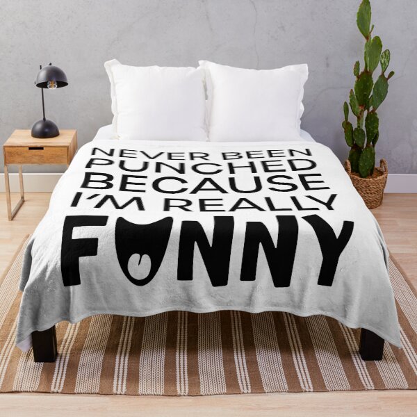 Item preview, Never Been Punched, Because I'm Really Funny designed and sold by bedenhart.