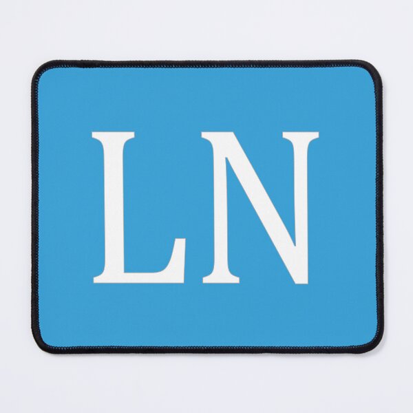 Item preview, LN Initials Monogram Elegant White Letters designed and sold by Jeallan Designs.