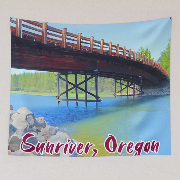 Item preview, Cardinal Landing Bridge In Sunriver Oregon designed and sold by OregonsOwn.