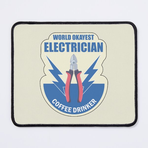 Item preview, World Okayest Electrician Stickers for Electricians designed and sold by Science Engineering Gifts.