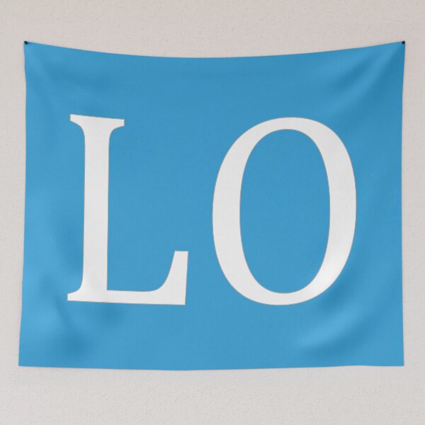 Item preview, LO Initials Monogram Elegant White Letters designed and sold by Jeallan Designs.