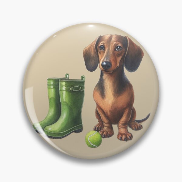 Item preview, Smooth Haired Dachshund Walkies Time designed and sold by barksandsqueaks.