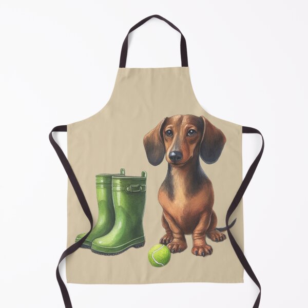 Item preview, Smooth Haired Dachshund Walkies Time designed and sold by barksandsqueaks.