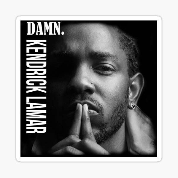 Aperçu de l'œuvre Kendrick Lamar DAMN. Musique Chanteur Band créée et vendue par kimbertj11.