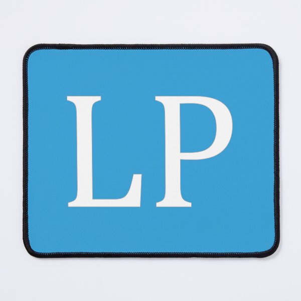 Item preview, LP Initials Monogram Elegant White Letters designed and sold by Jeallan Designs.