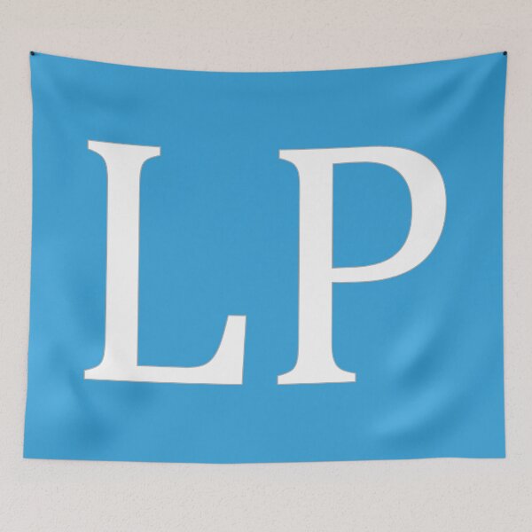 Item preview, LP Initials Monogram Elegant White Letters designed and sold by Jeallan Designs.