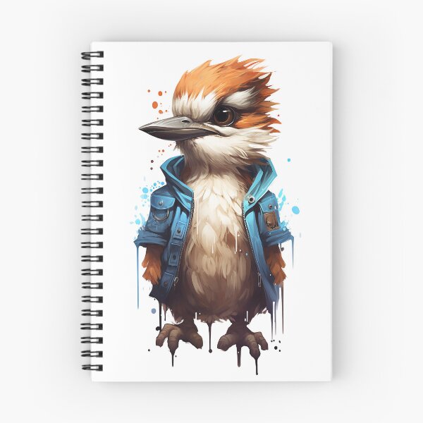 Item preview, kookaburra in a denim jacket designed and sold by DragonflyLP.