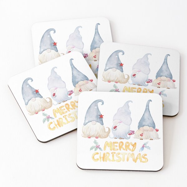 Item preview, Watercolor christmas gnomes designed and sold by tapilipa.