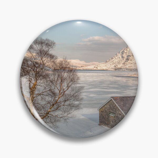 Item preview, Frozen Lake Ogwen Snowdonia Wales designed and sold by AJEvans.
