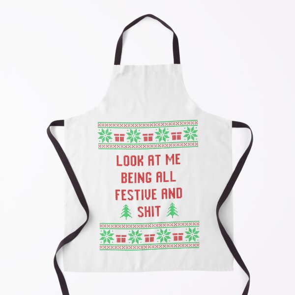 Item preview, Look At Me Being All Festive And Shits Ugly Christmas Sweater Xmas 2023 designed and sold by JoyceMeme.
