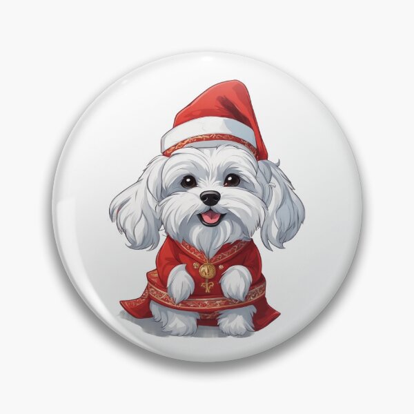 Item preview, Maltese in Santa Claus costume. designed and sold by etnia.
