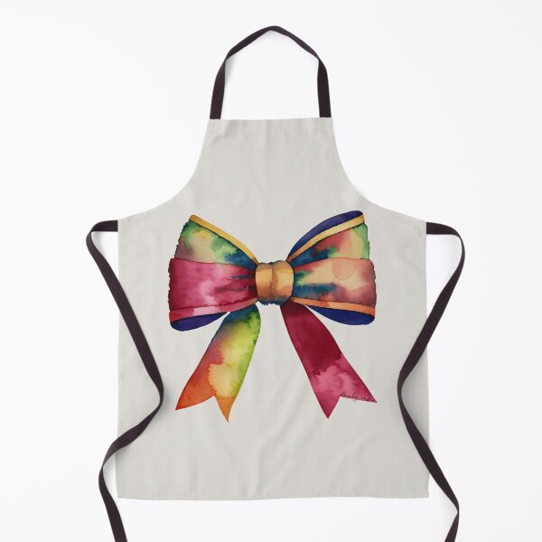 Item preview, AP267-3 Colorful Watercolor Ribbon Bow designed and sold by DuckyRubin.