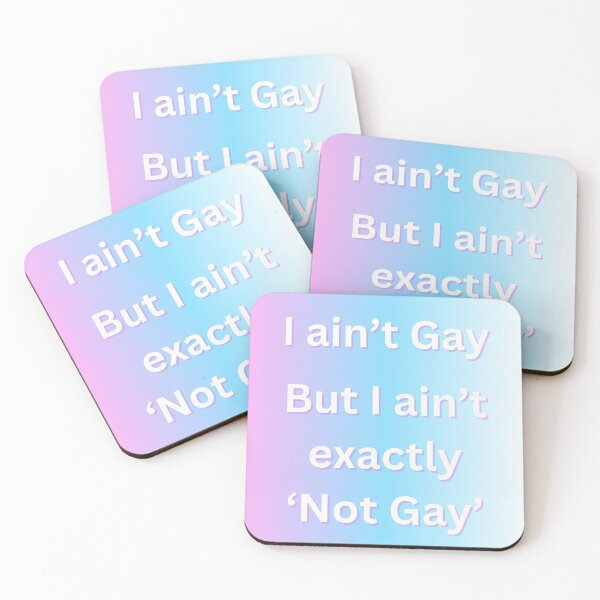 Item preview, I aint Gay - Trans flag colors designed and sold by Silly Goose Emporium.