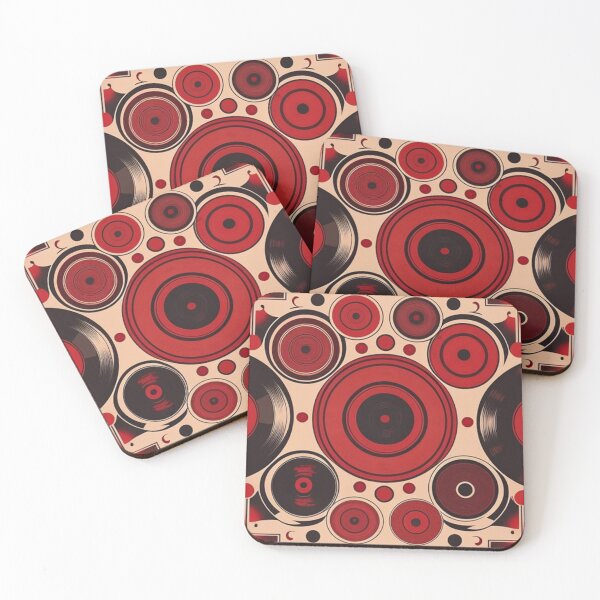 Item preview, Aesthetic Vintage Red Vinyl Records designed and sold by musicgeniusart.