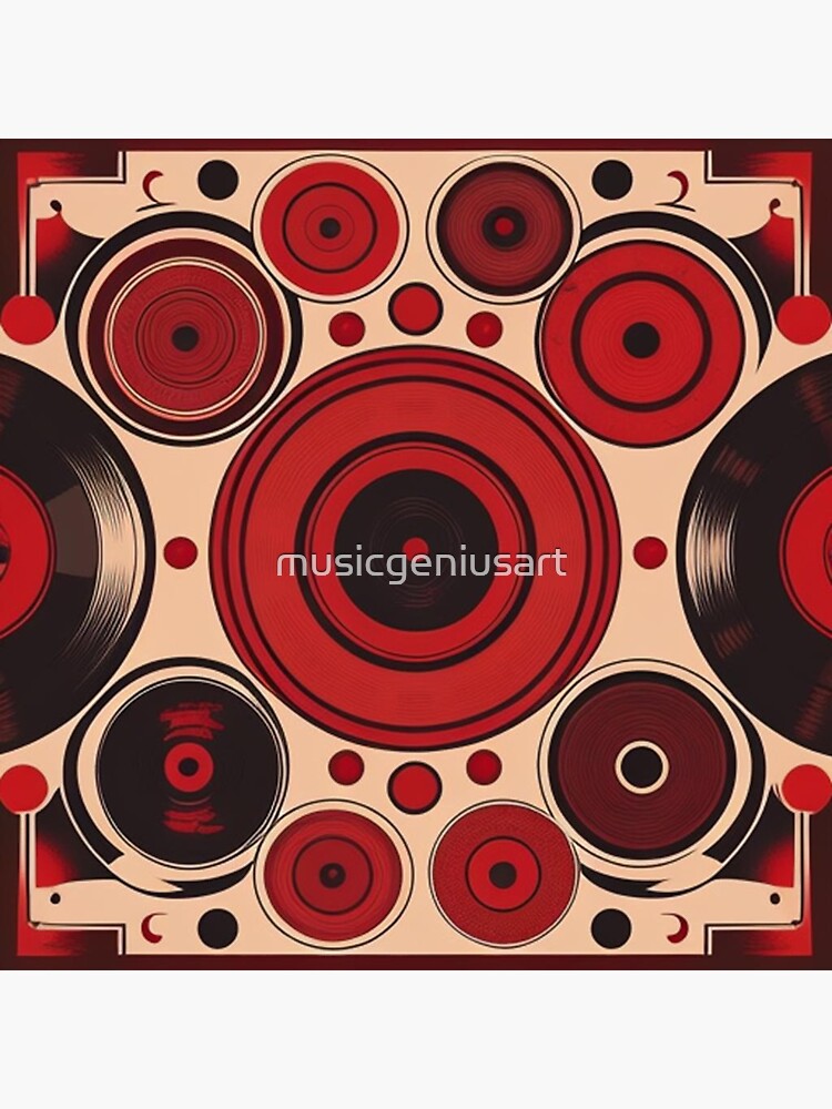 Aesthetic Vintage Red Vinyl Records