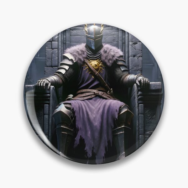 Item preview, The Demon's Dark Soul – Warrior in Plate Armor on the Stone Throne #04 designed and sold by BeNiceOrDie.
