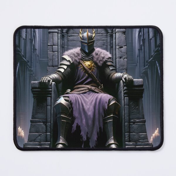 Item preview, The Demon's Dark Soul – Warrior in Plate Armor on the Stone Throne #04 designed and sold by BeNiceOrDie.